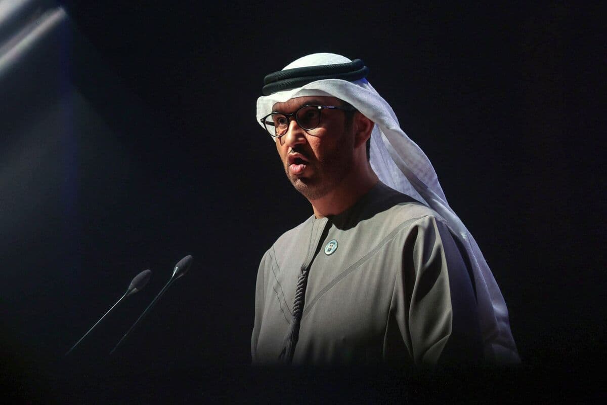 Iran’s Block of Hormuz Oil Flows Is ‘Extortion,’ Al Jaber Says