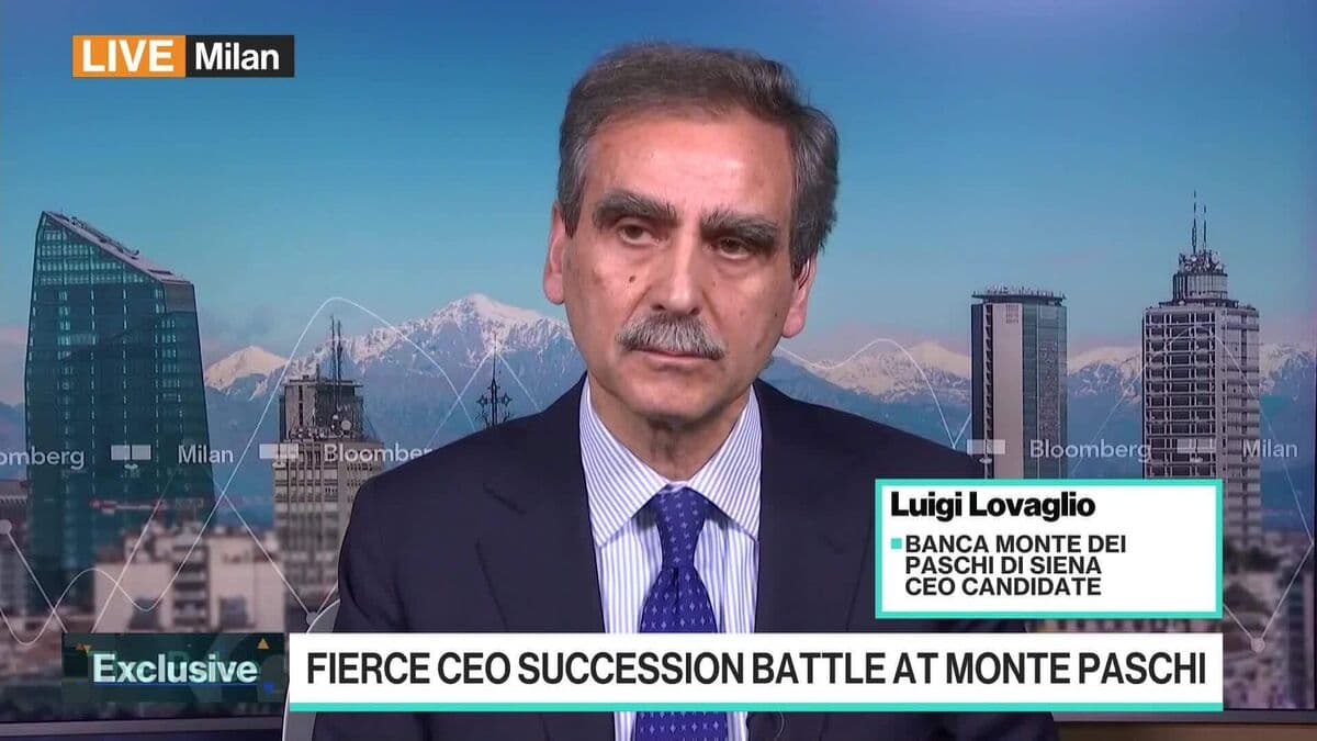 Lovaglio ‘Comfortable’ Running for New Term at Paschi